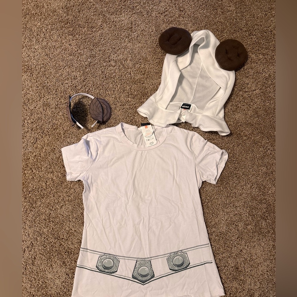 White Star Wars Princess Leia Costume T-Shirt